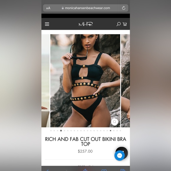 MONICA HANSEN Rich and Fab Cutout Bikini Top - Picture 12 of 14